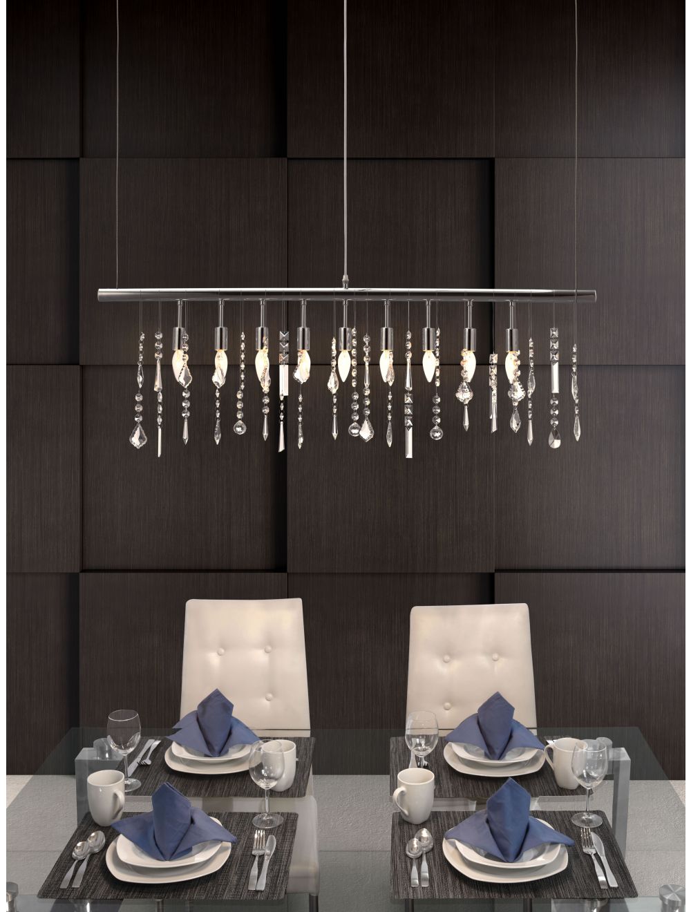 Modern Glam Icicle Chandelier