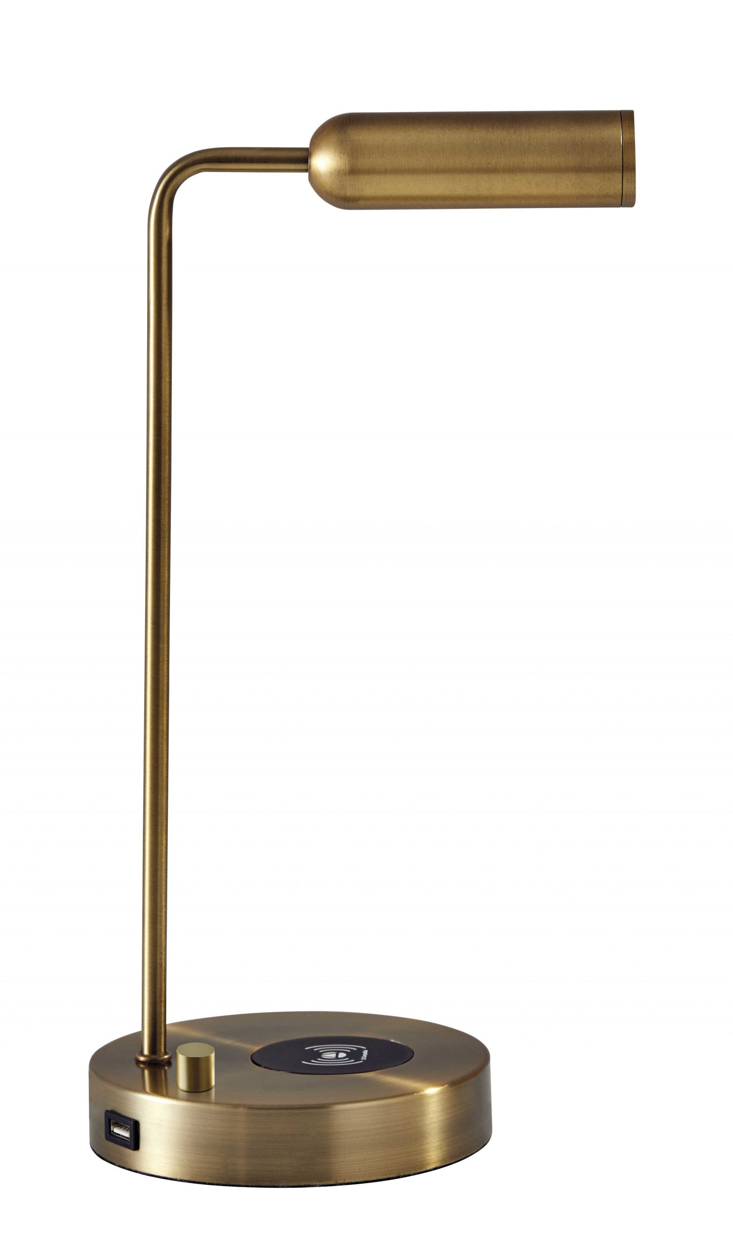 Ultra Sleek Brass Metal Led Desk Lamp