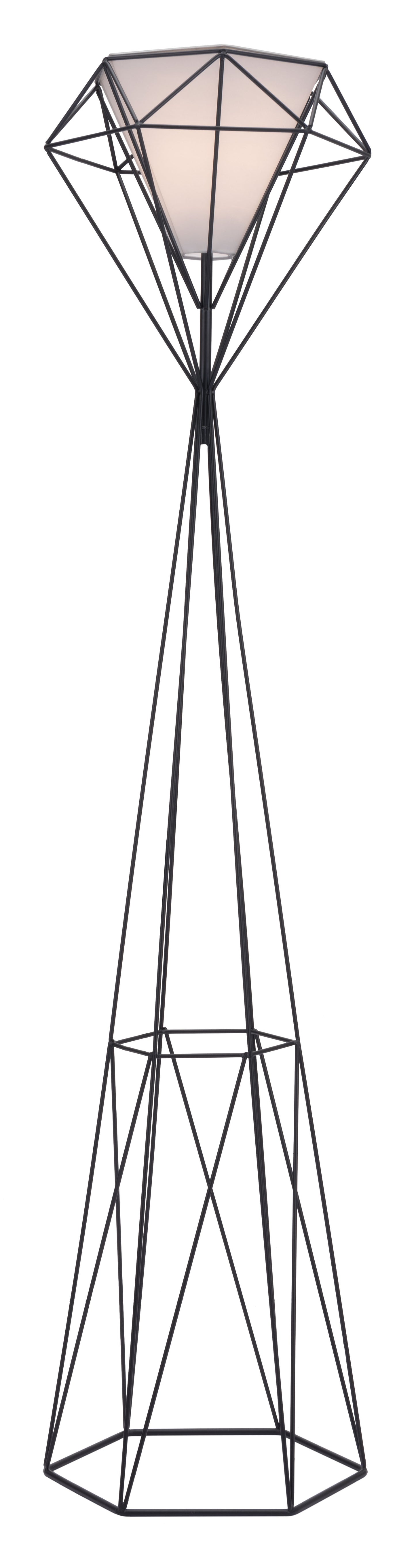 Black Diamond Floor Lamp Black