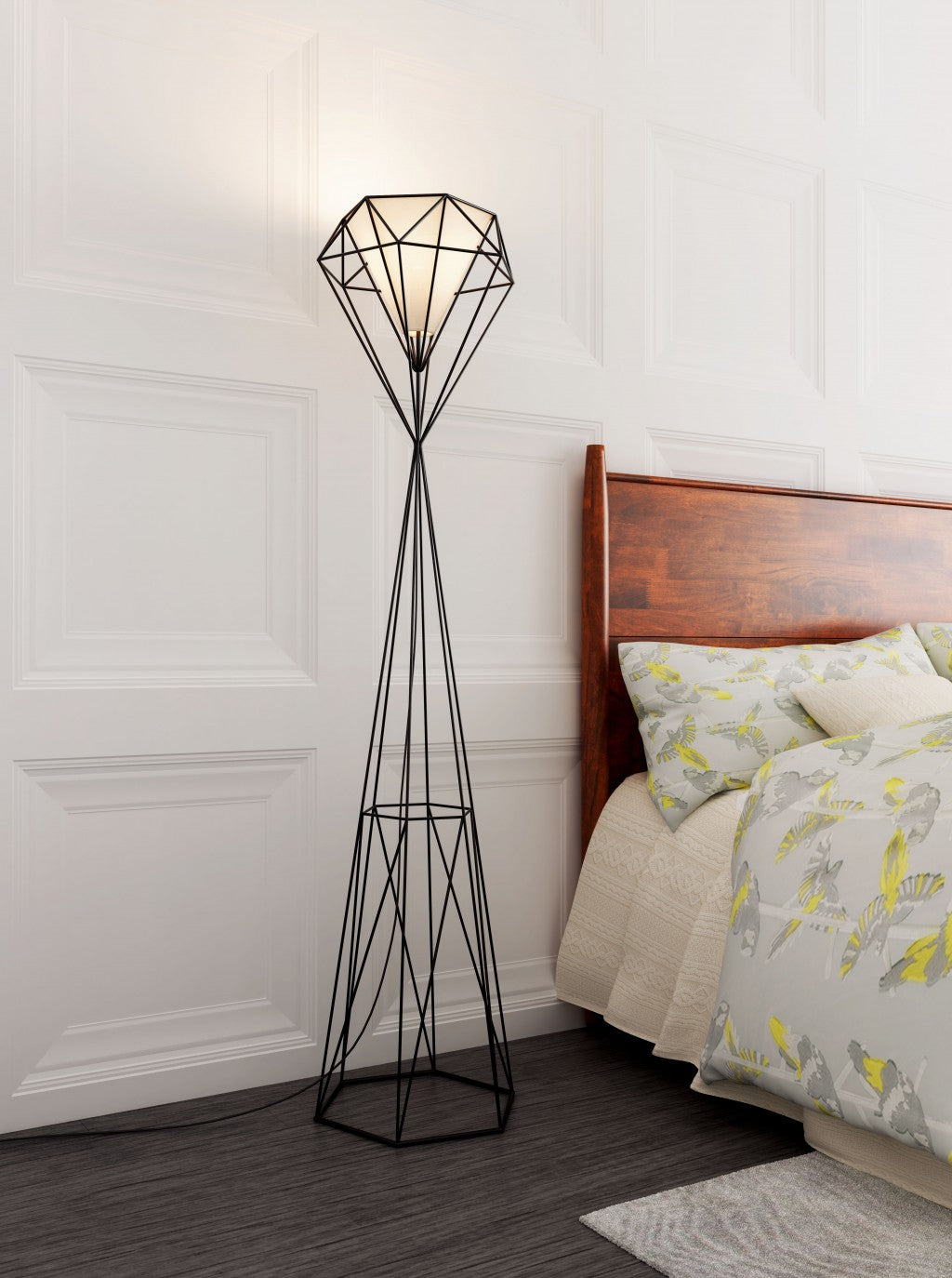 Black Diamond Floor Lamp Black