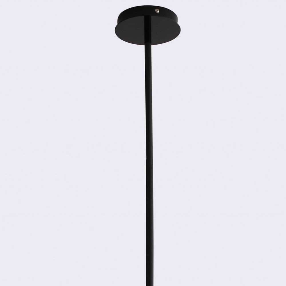 19 X 19 X 40.5 Black Aluminum Pendant Lamp