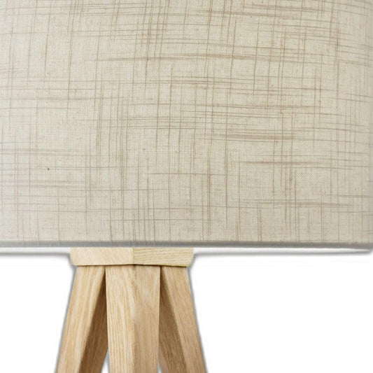 Treble Natural Wood Table Lamp