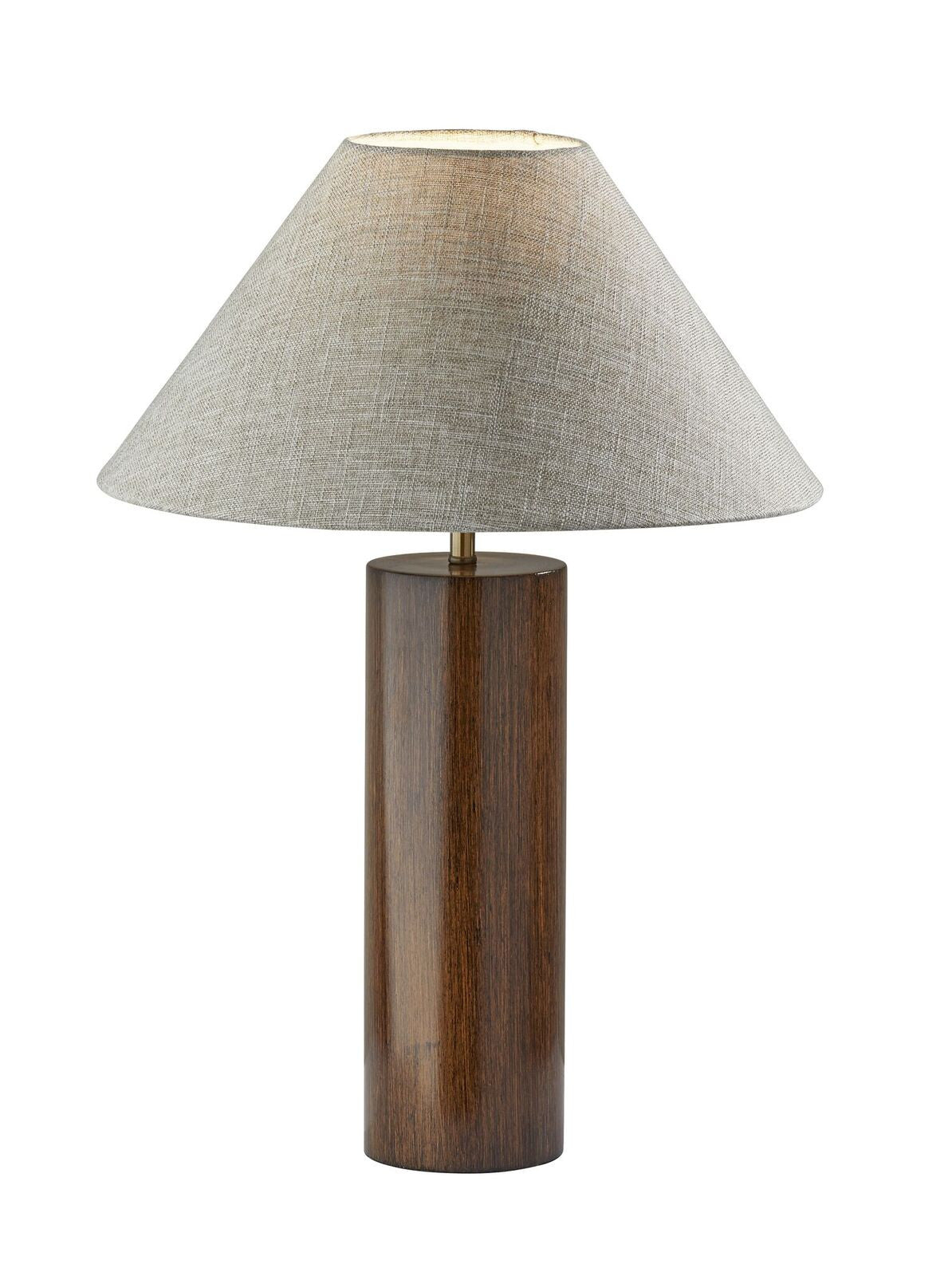 Canopy Walnut Wood Block Table Lamp