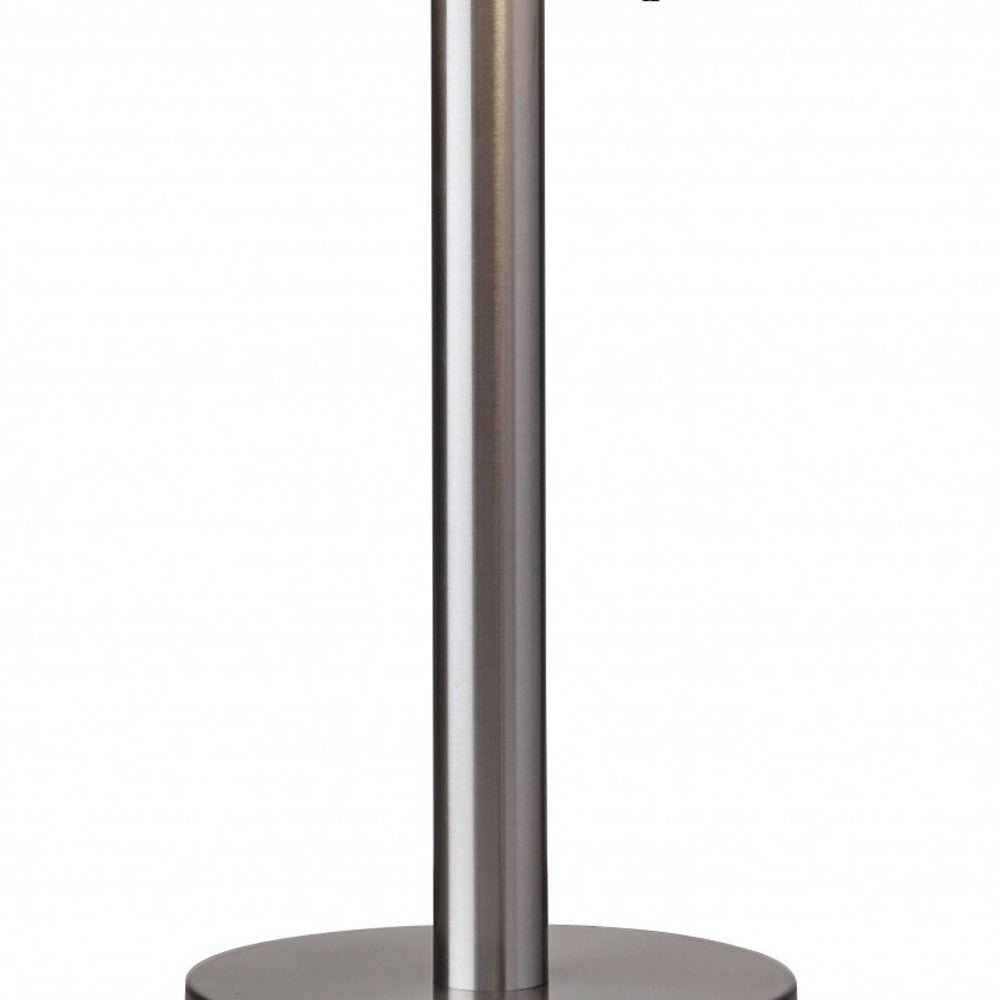 Classic Brushed Steel Metal Table Lamp