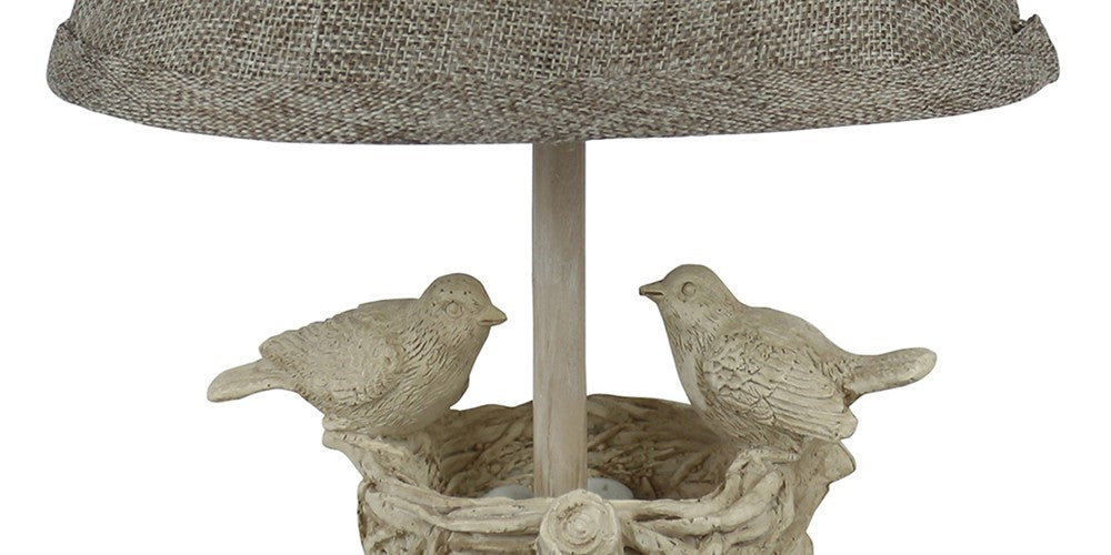 Two Birds And Nest Accent Lamp