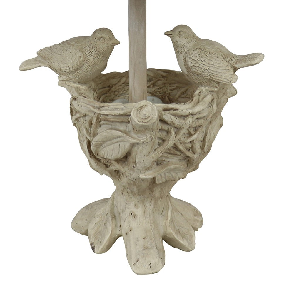 Two Birds And Nest Accent Lamp