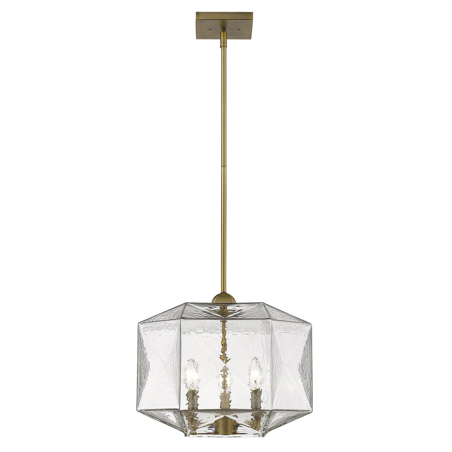 Loft 3-Light Brass Pendant