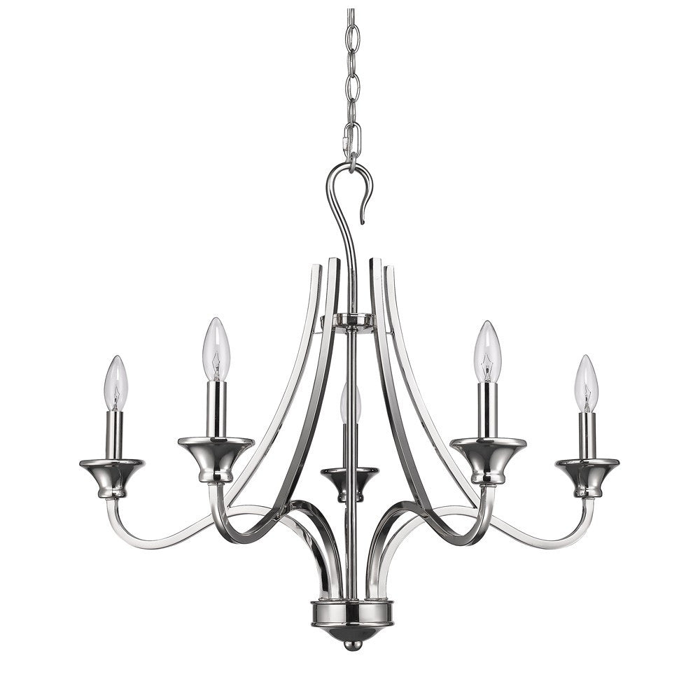 Michelle 5-Light Polished Nickel Chandelier