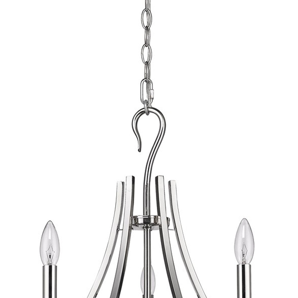 Michelle 5-Light Polished Nickel Chandelier