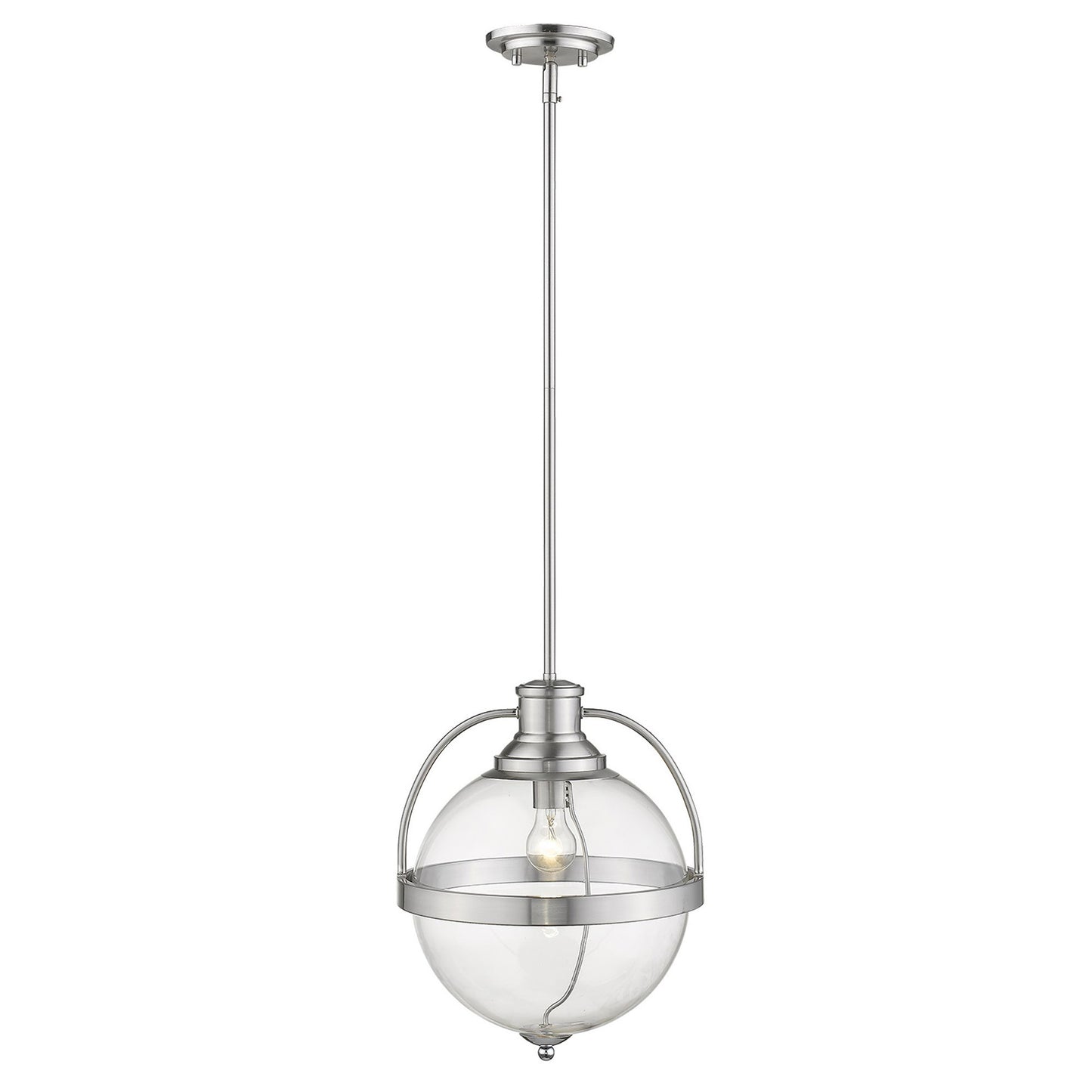 Kassian 1-Light Satin Nickel Pendant