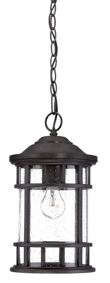 Matte Black Canister Hanging Light