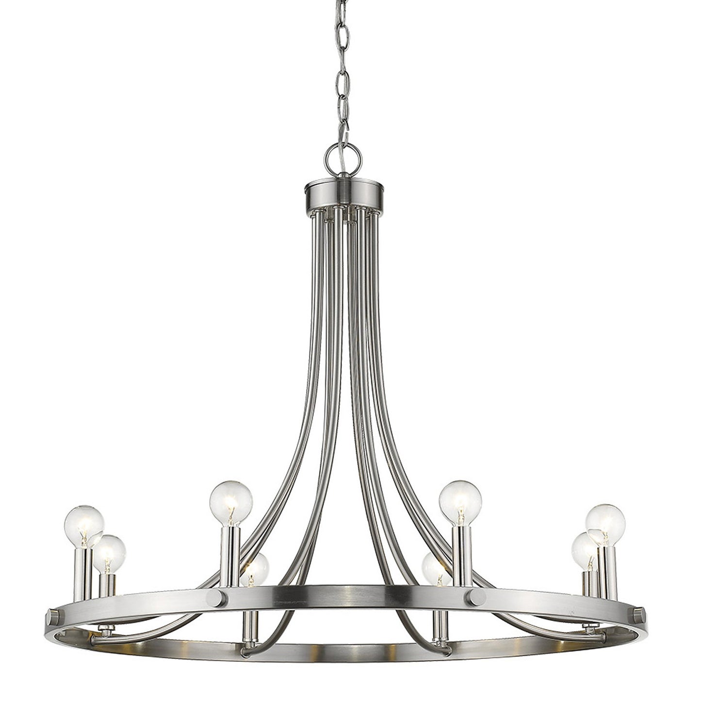 Sawyer 8-Light Satin Nickel Chandelier