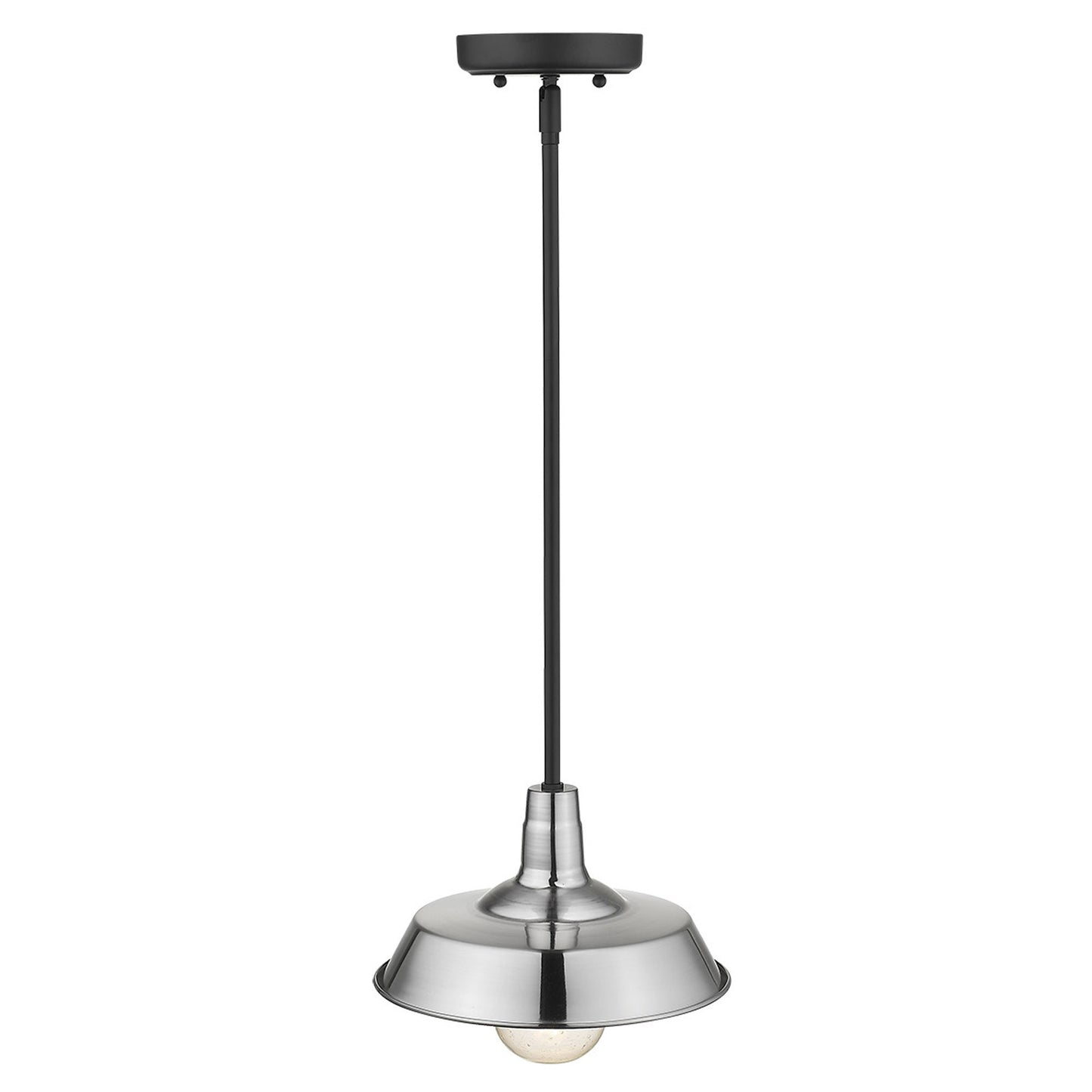 Silver Shallow Plate Adjustable Pendant Light