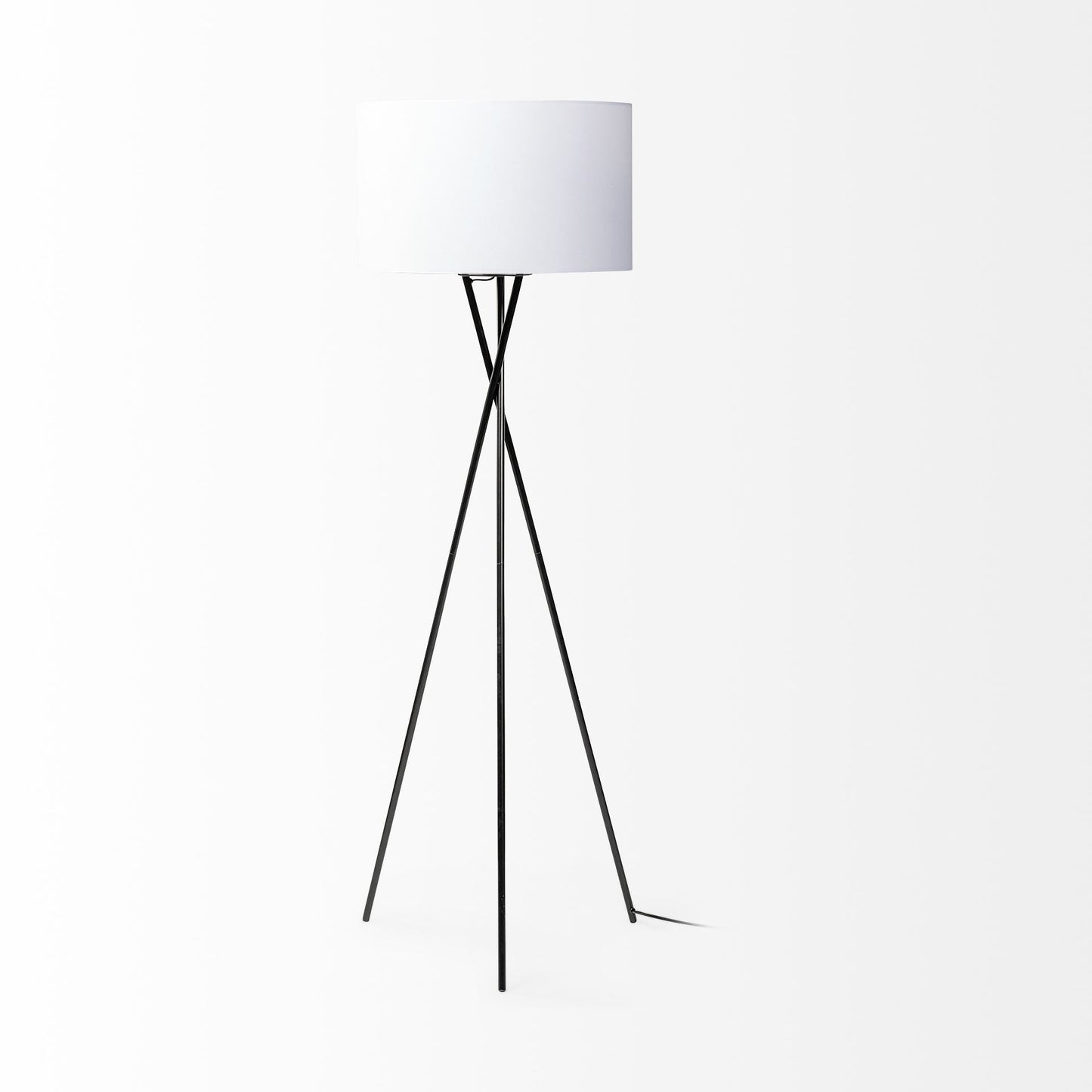 Black Metal Tripod Floor Lamp