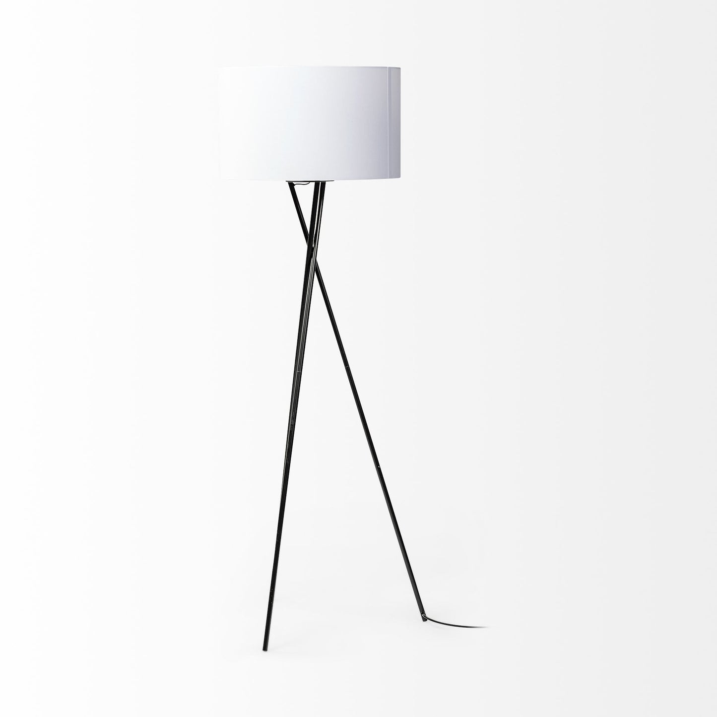 Black Metal Tripod Floor Lamp