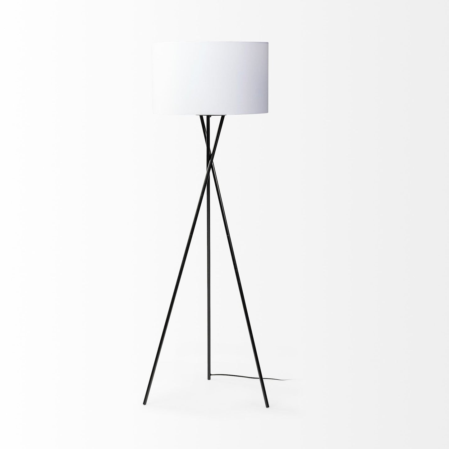 Black Metal Tripod Floor Lamp