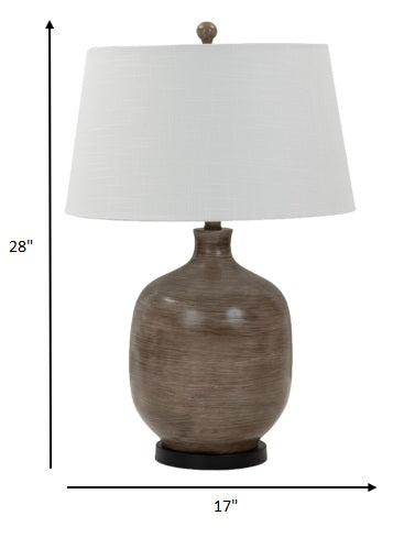 Set of 2 Brown Transitional Table Lamps