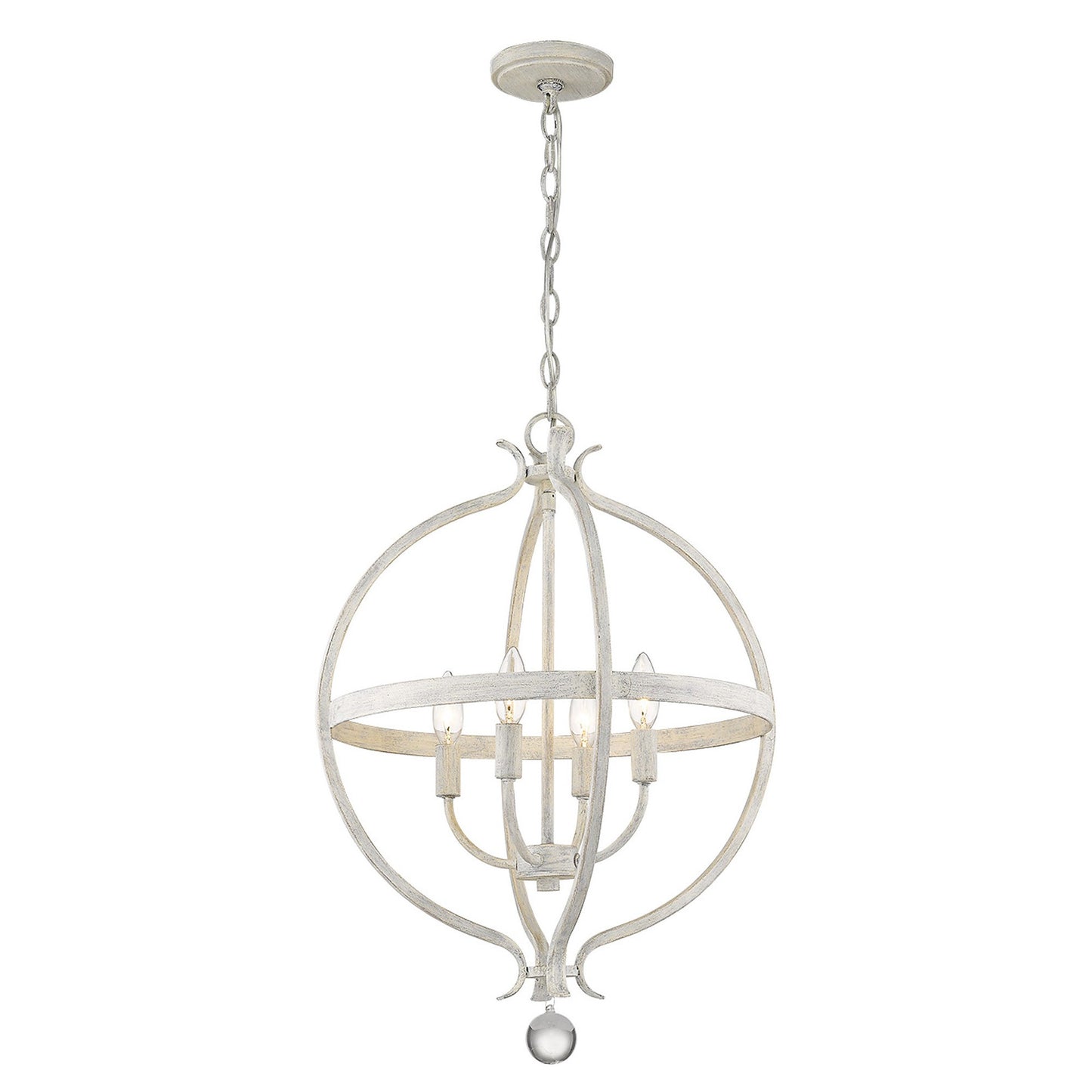 Callie 4-Light Country White Pendant