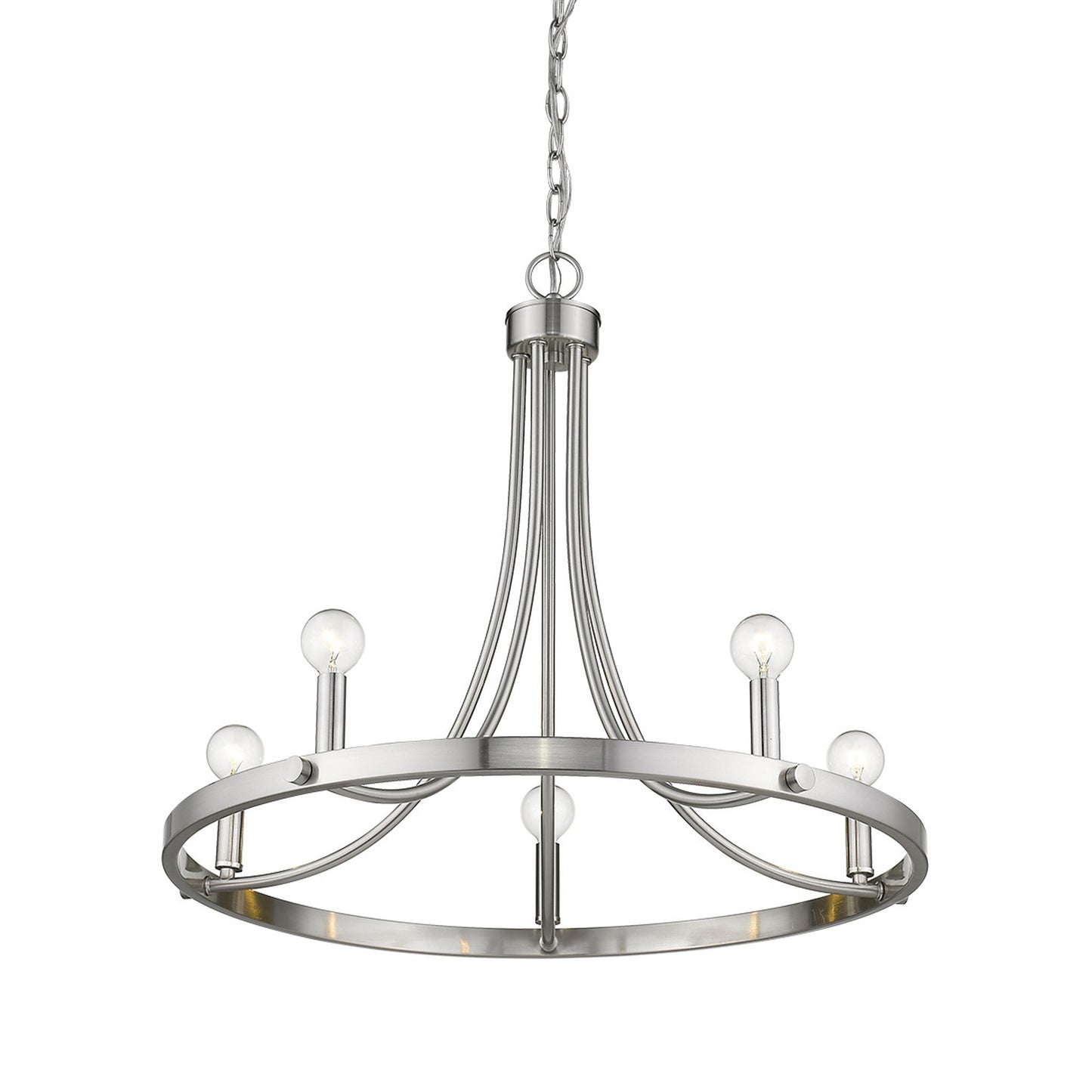 Sawyer 5-Light Satin Nickel Chandelier