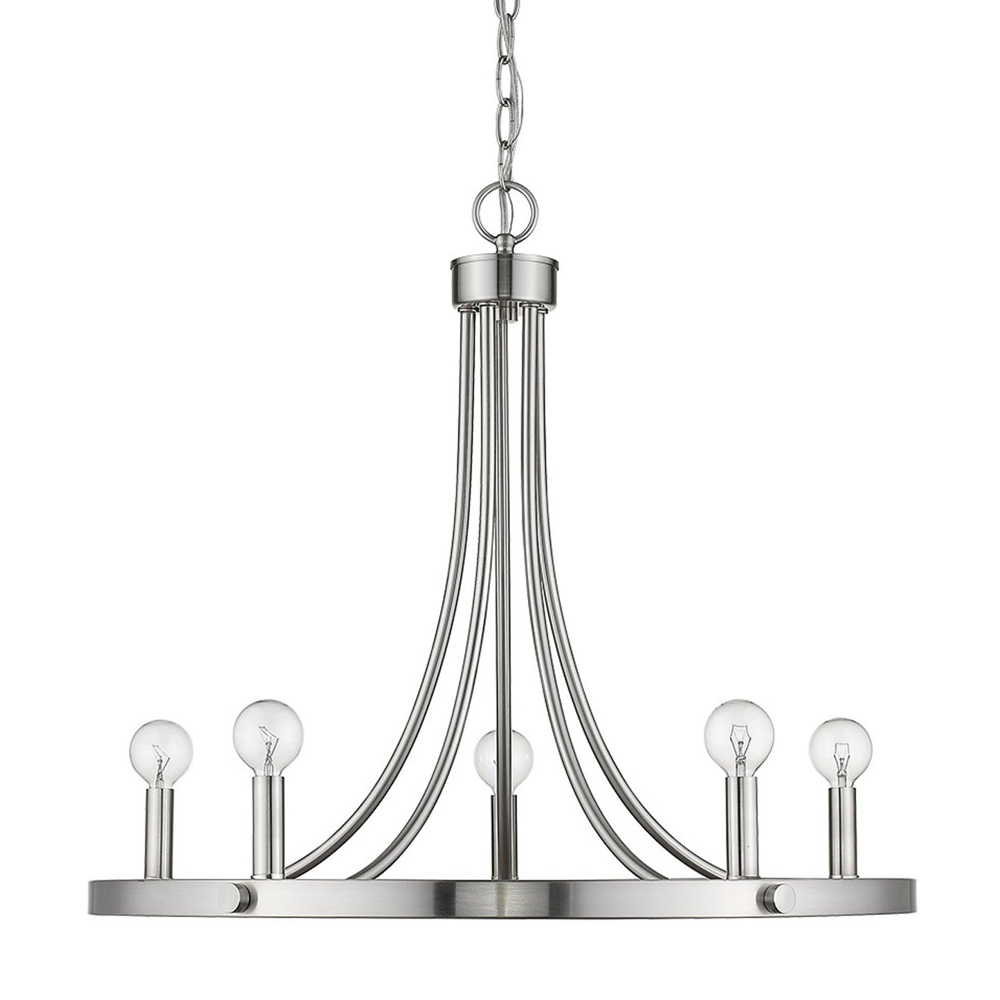 Sawyer 5-Light Satin Nickel Chandelier