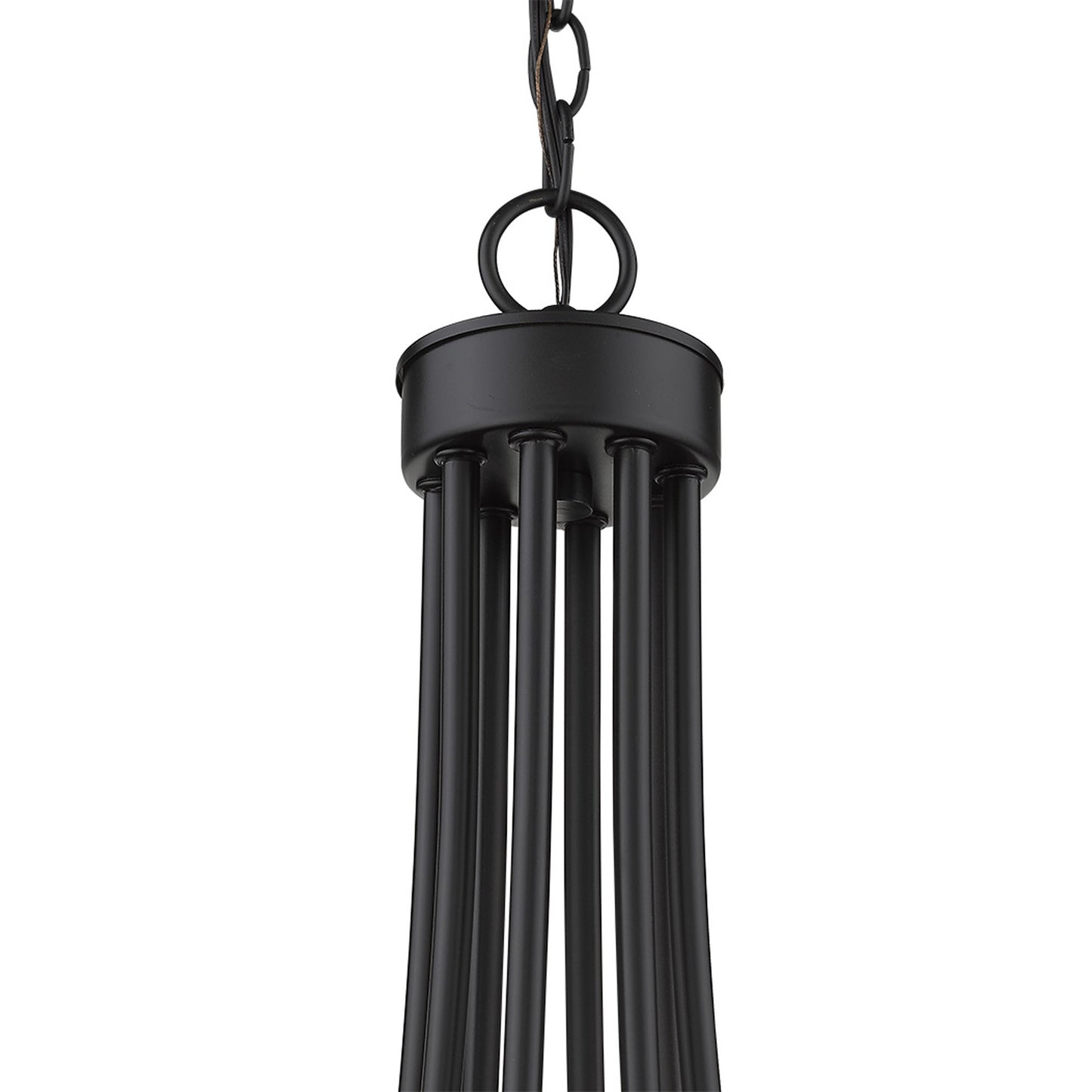 Sawyer 8-Light Matte Black Chandelier