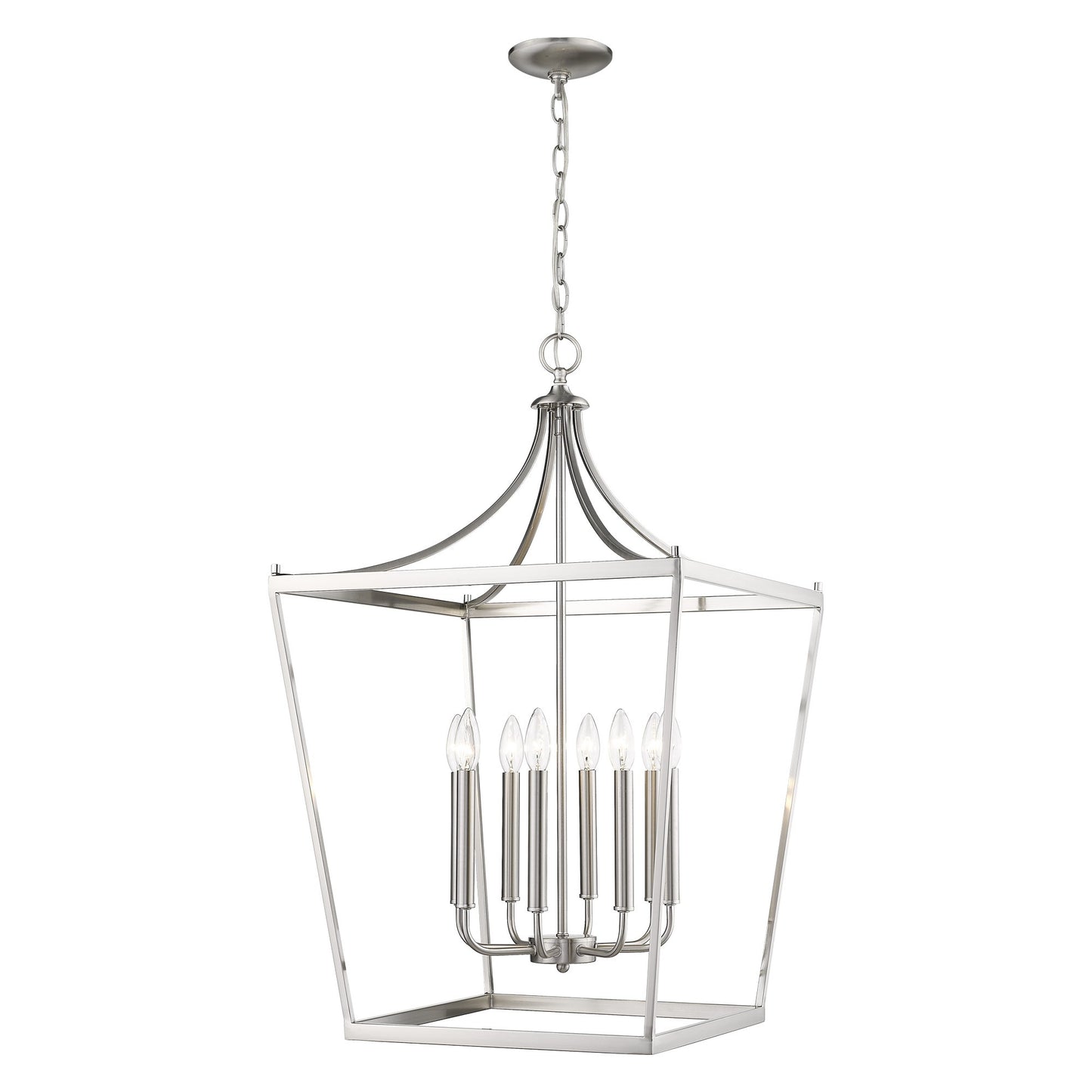 Kennedy 8-Light Satin Nickel Pendant