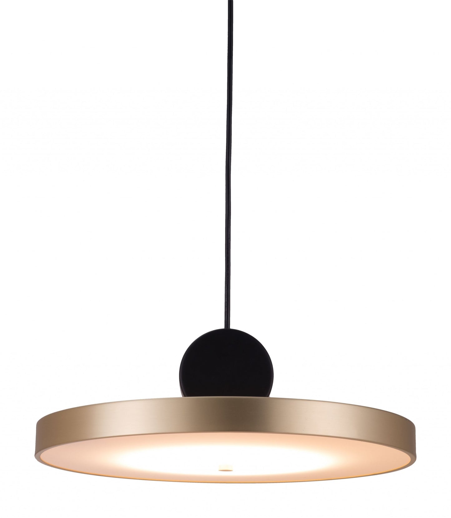 Gold Flat Deco Ceiling Lamp