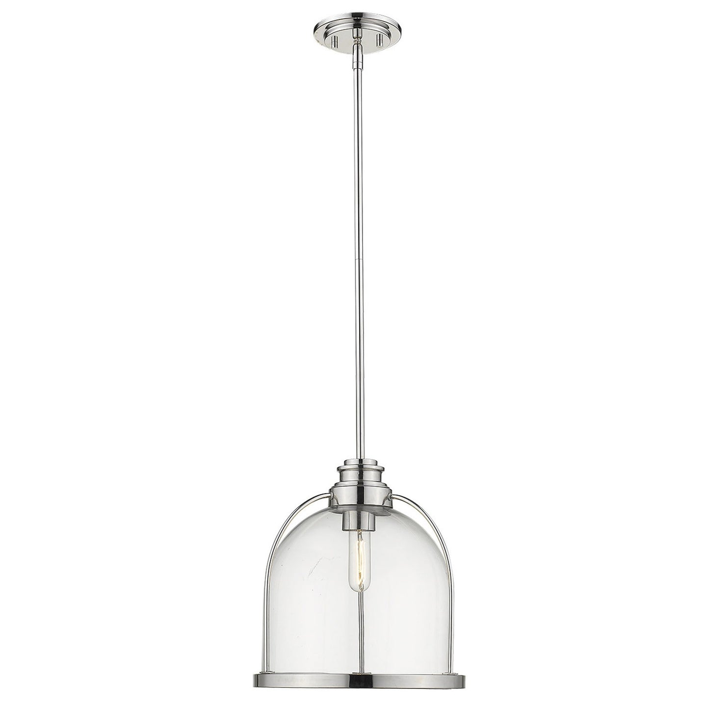 Stanton 1-Light Polished Nickel Pendant