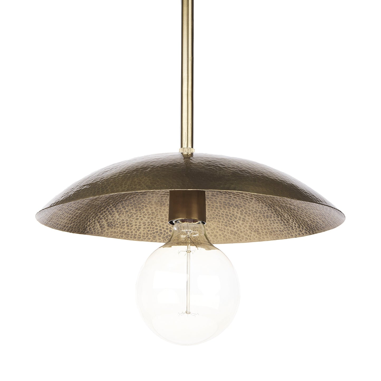 Hammered Gold Metal Hanging Pendant Light