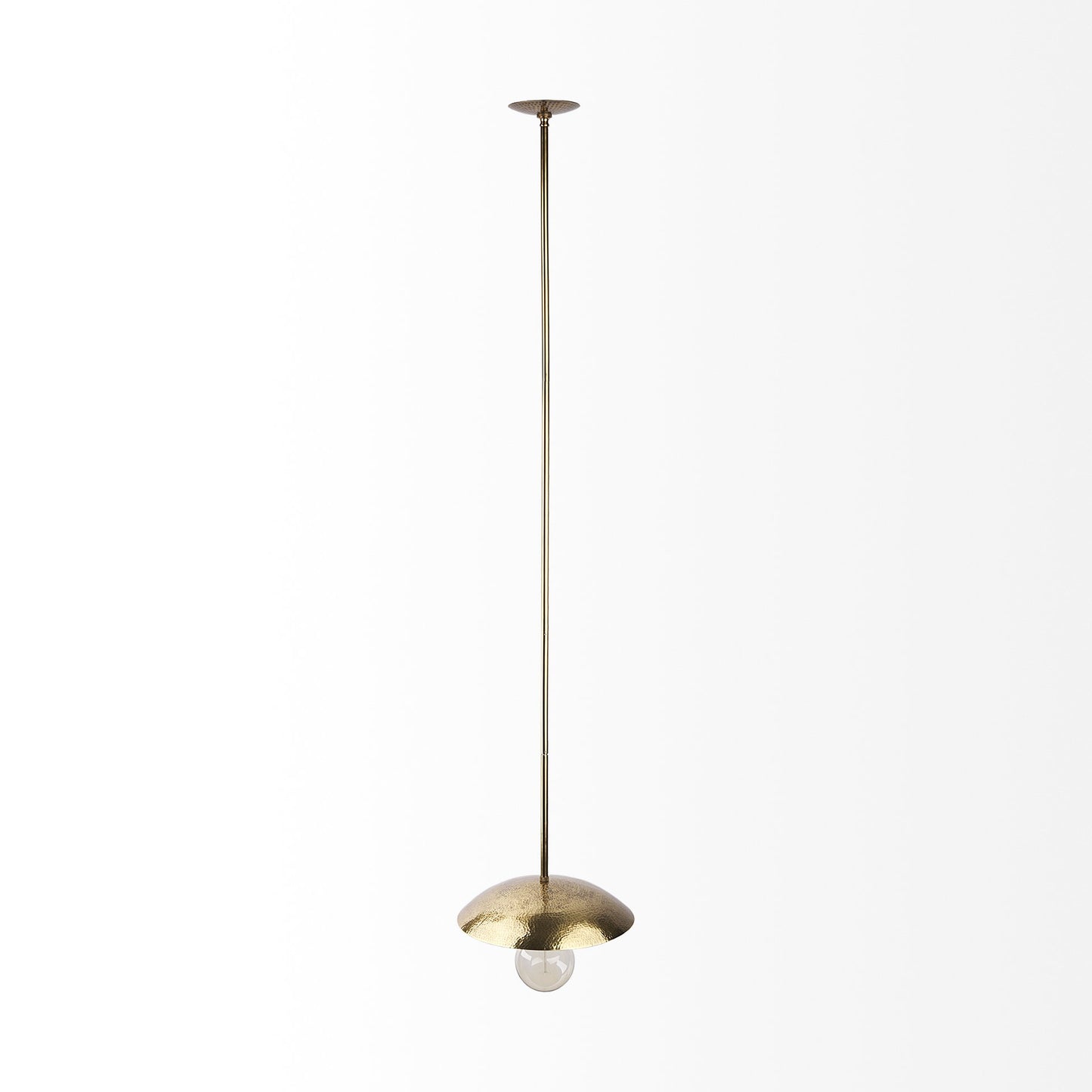 Hammered Gold Metal Hanging Pendant Light