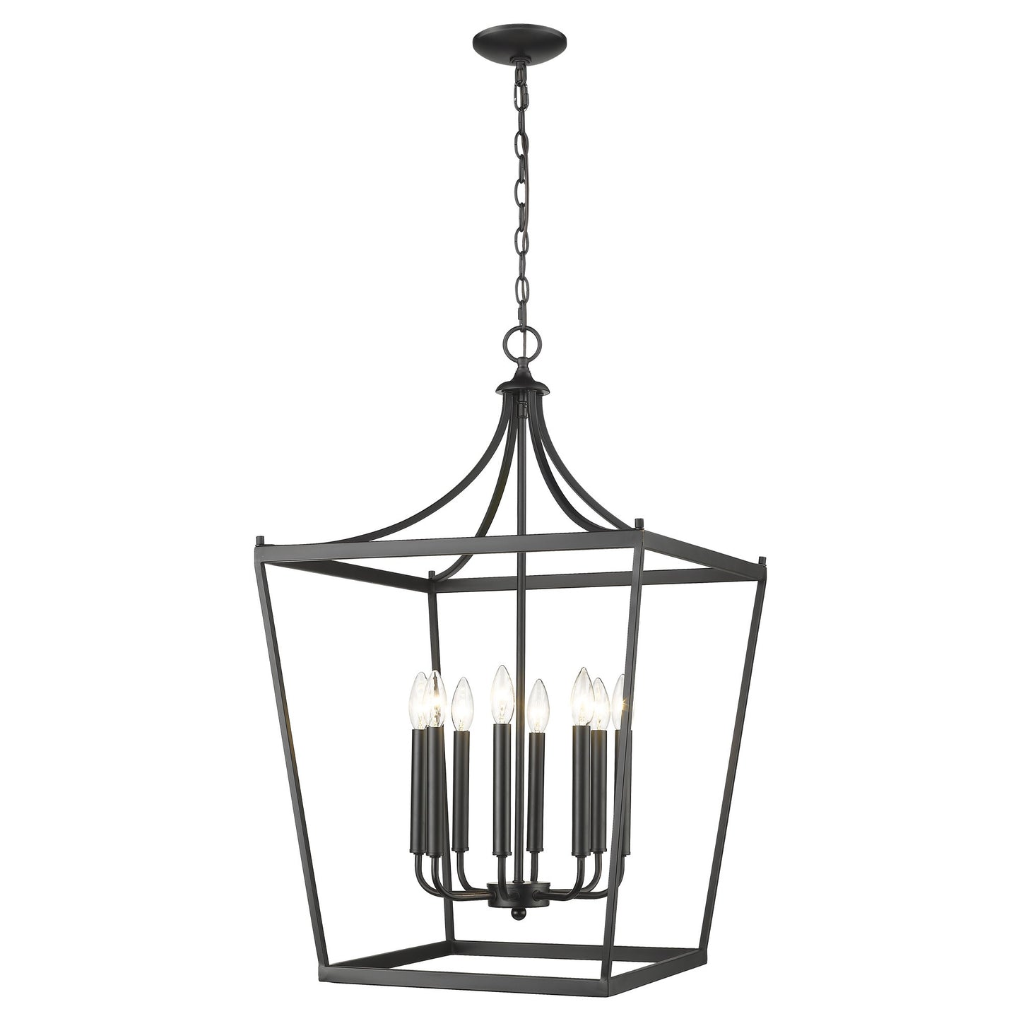 Kennedy 8-Light Matte Black Pendant