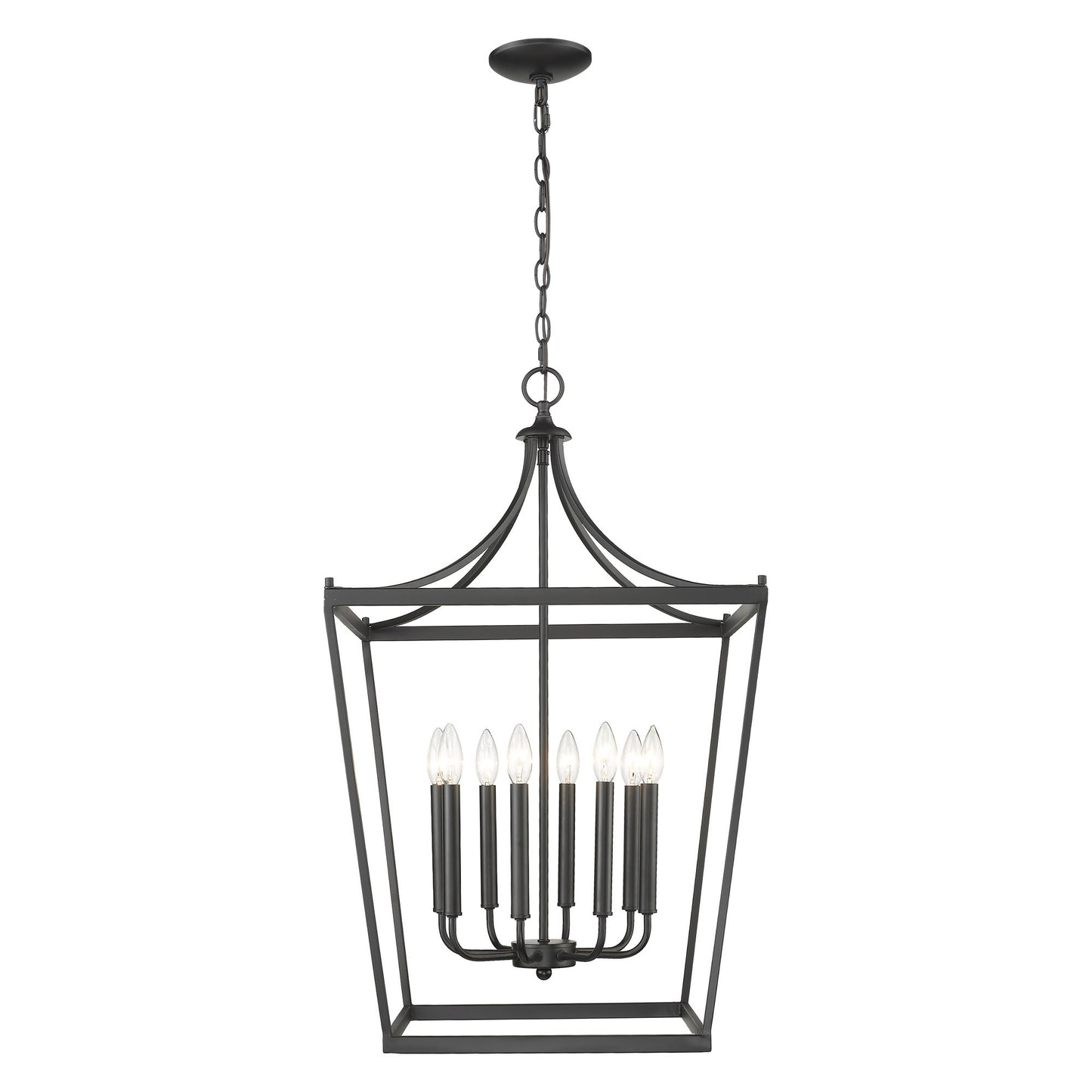 Kennedy 8-Light Matte Black Pendant