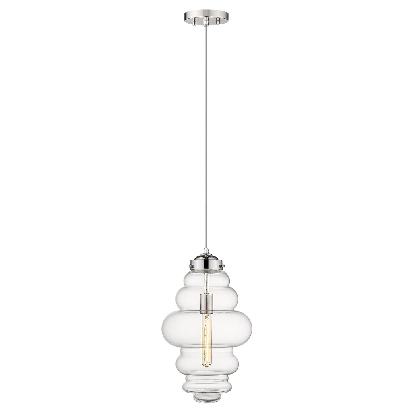 Ballina 1-Light Polished Nickel Mini-Pendant