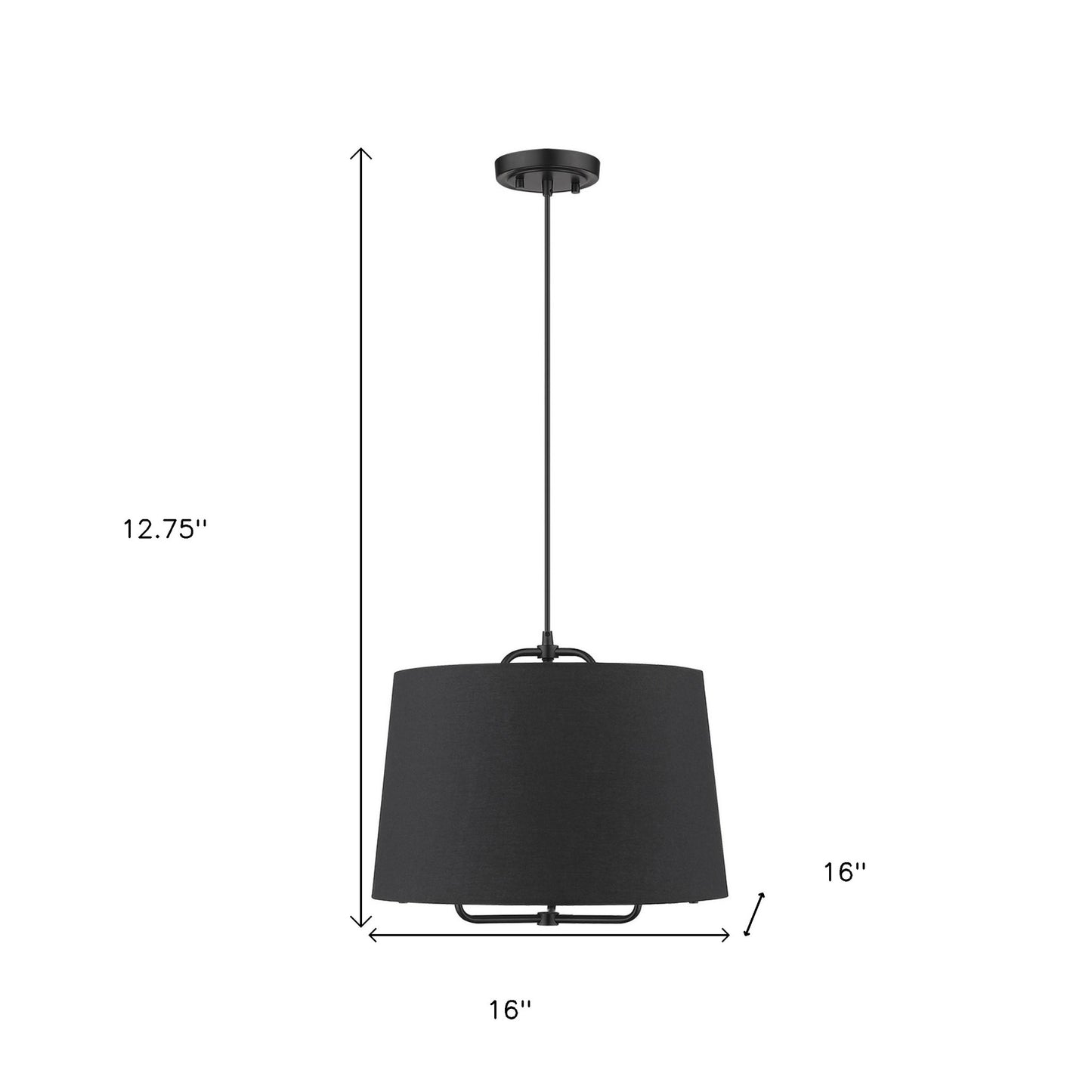 Lamia 1-Light Matte Black Mini Pendant