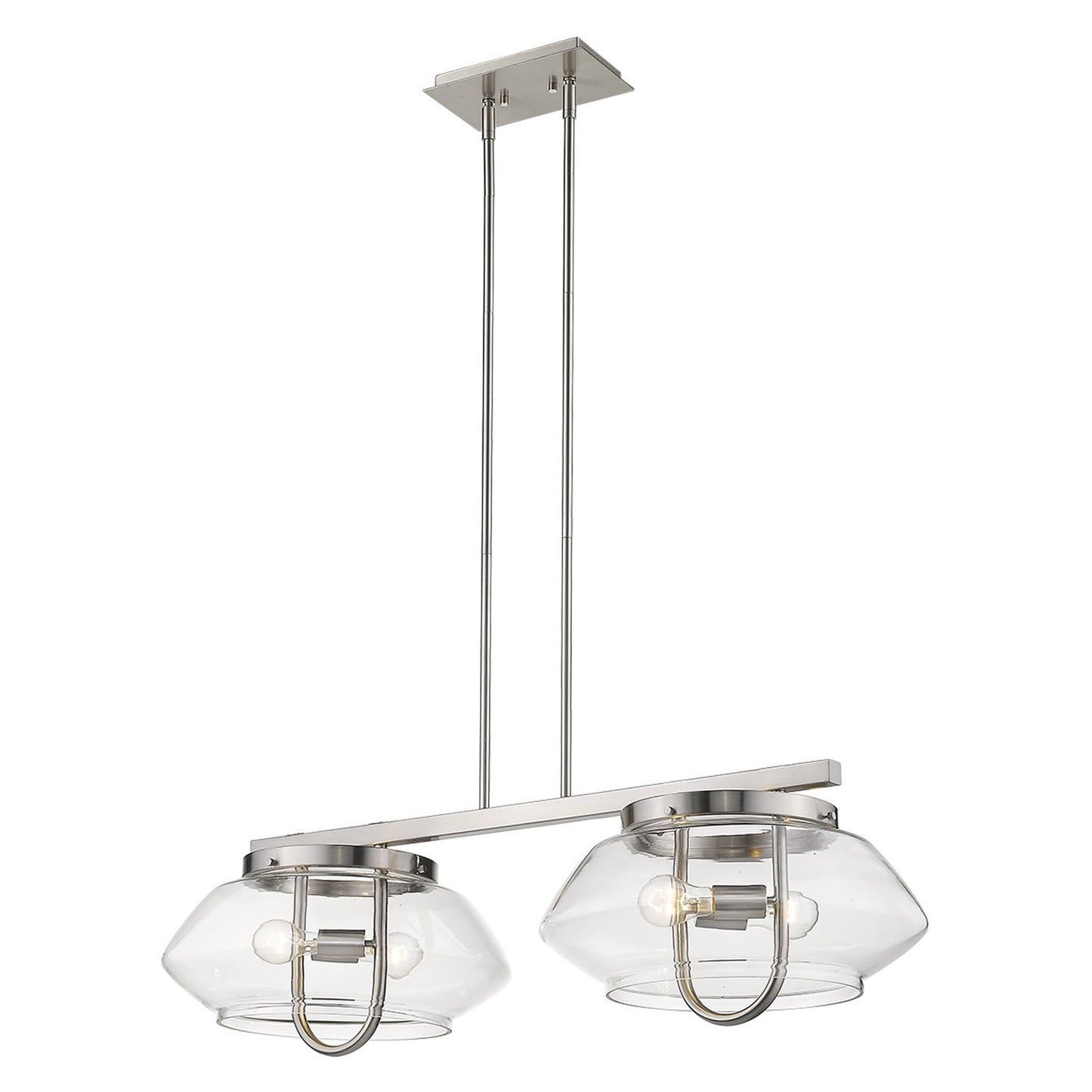 Garner 4-Light Satin Nickel Island Pendant