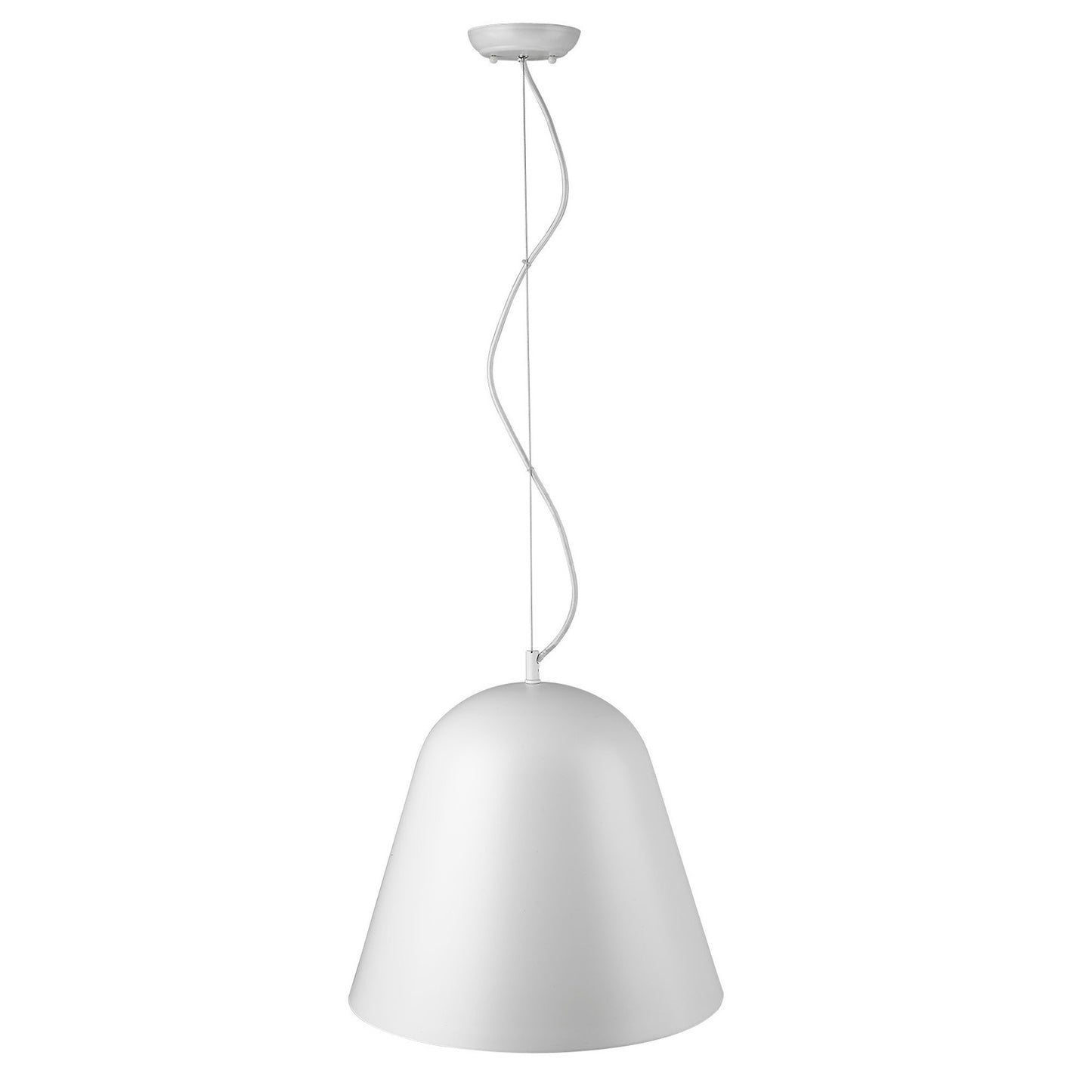 Knell 1-Light White Pendant