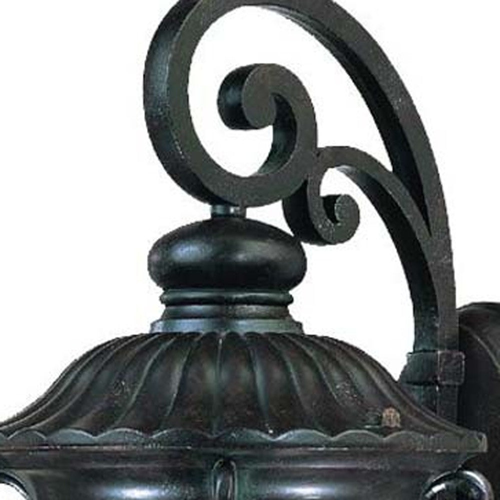 Naples 1-Light Marbelized Mahogany Wall Light