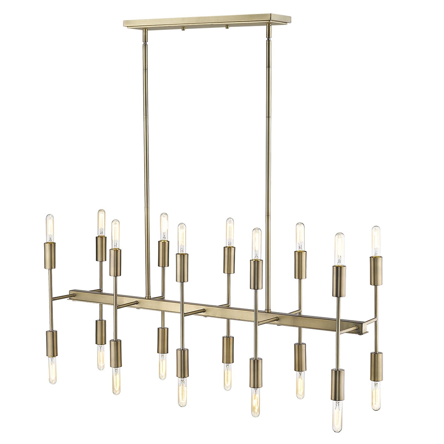 Perret 20-Light Aged Brass Island Pendant