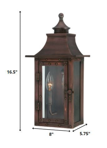 St. Charles 2-Light Acopper Patina Wall Light