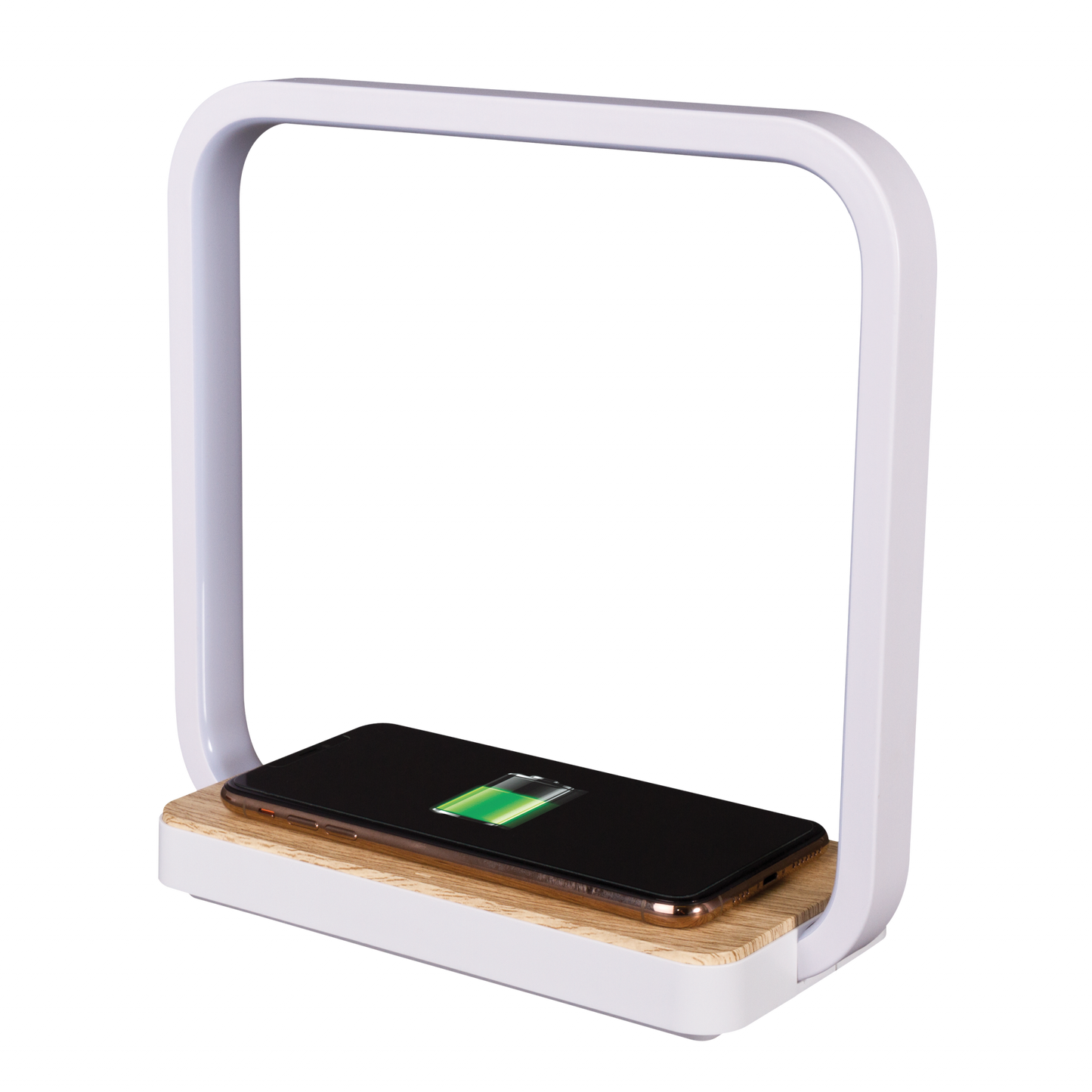 Contemporary White Wireless Phone Charger