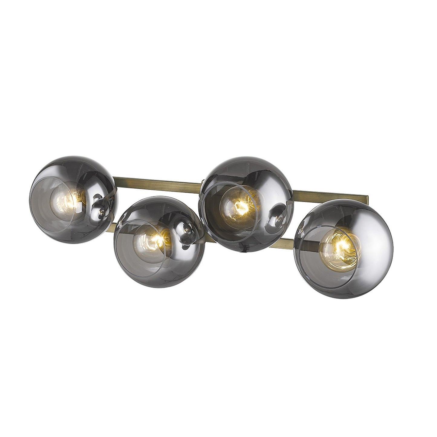 Lunette 4-Light Aged Brass Sconce