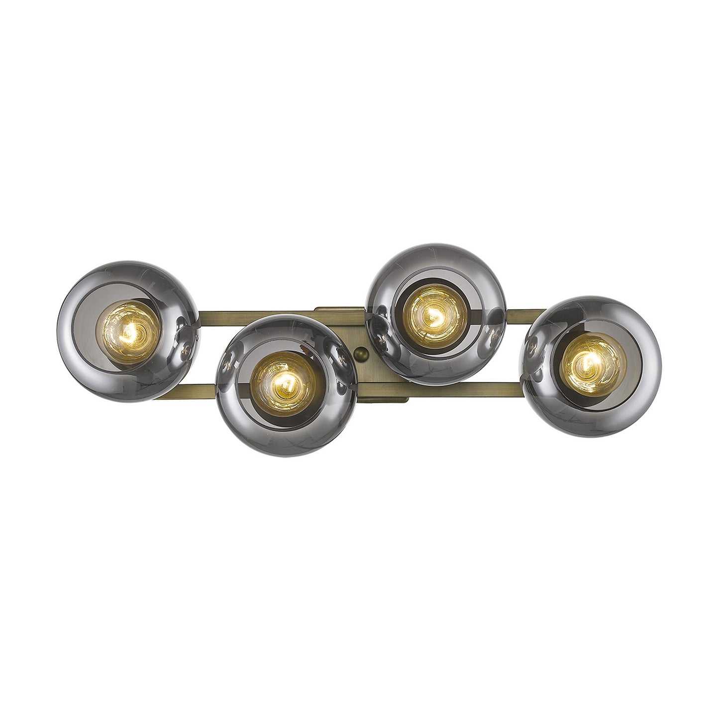 Lunette 4-Light Aged Brass Sconce