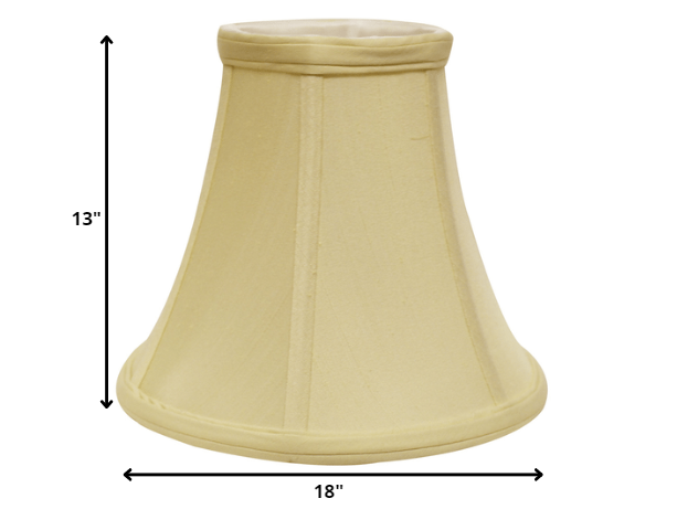 18" Antique White Premium Bell Monay Shantung Lampshade