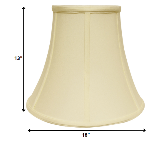 18" Ivory Premium Bell No Slub Lampshade