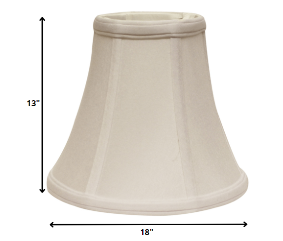 18" Snow Premium Bell No Slub Lampshade