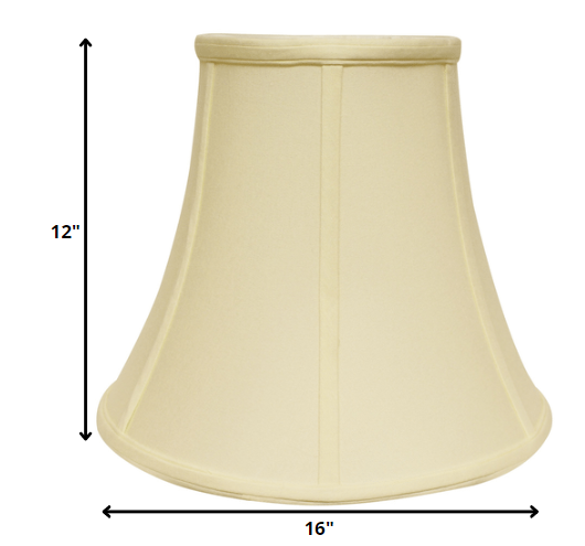 16" Ivory Premium Bell No Slub Lampshade