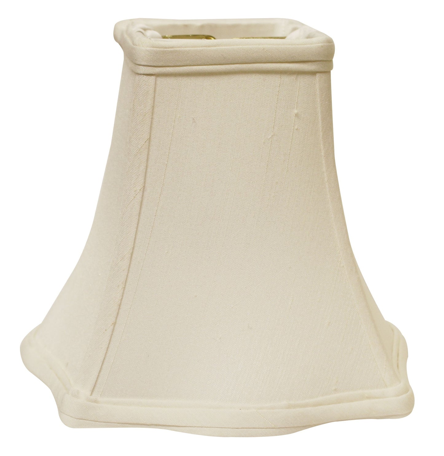 16" White Premium Square Monay Shantung Lampshade