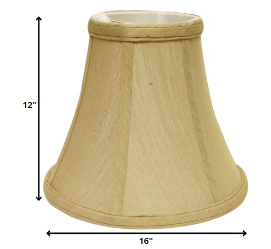 16" Pale Brown Premium Bell No Slub Lampshade