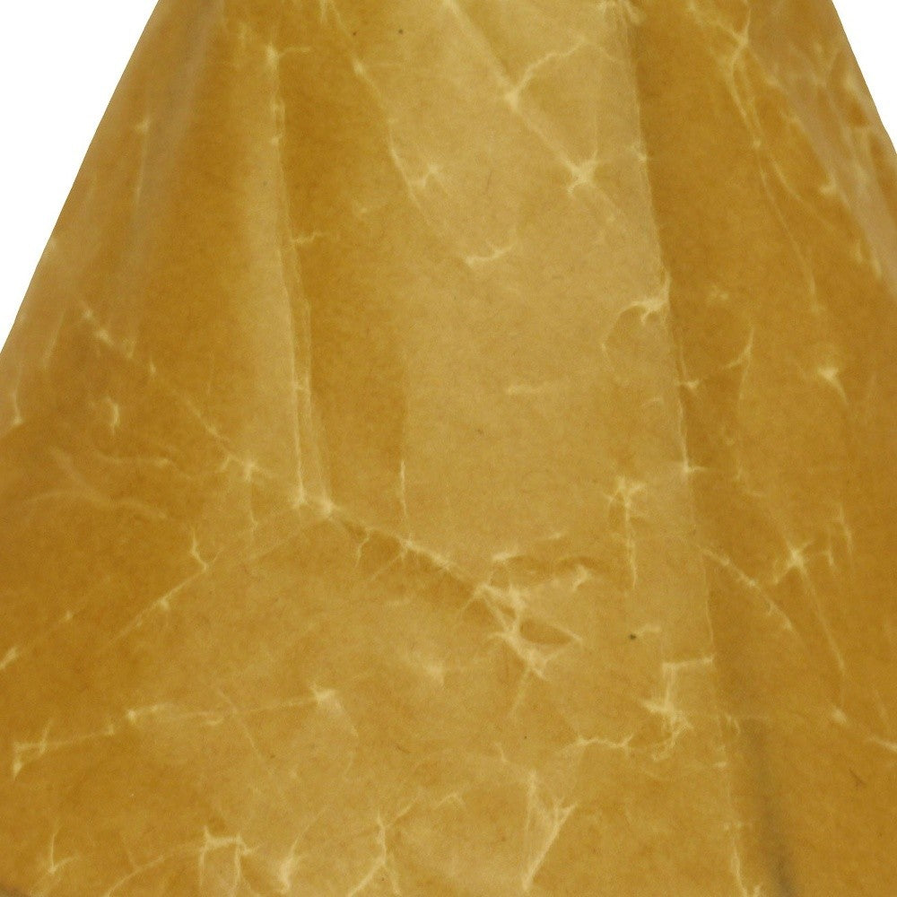 18" Brown Slanted Empire Crinkle Oil Paper Lampshade