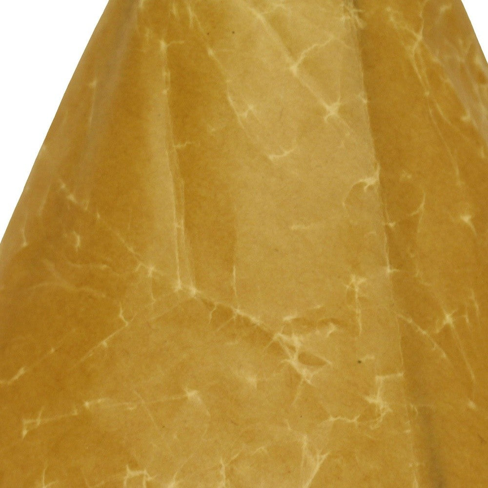 10" Brown Slanted Empire Crinkle Oil Paper Lampshade